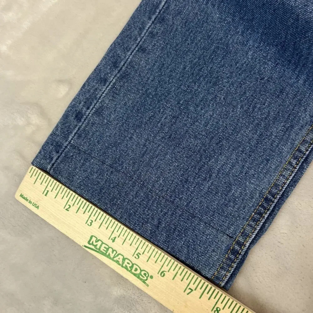 Levis 505 Jeans Mens 30 Straight Leg Rework Altered Hem Upcycling Project READ‎